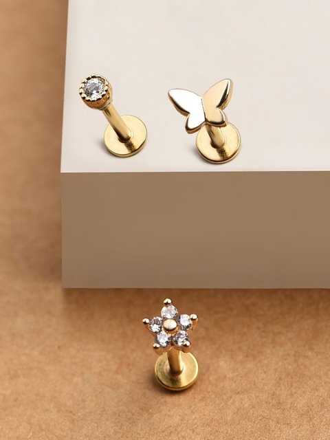 

Accessorize Gold-Toned Contemporary Studs Earrings