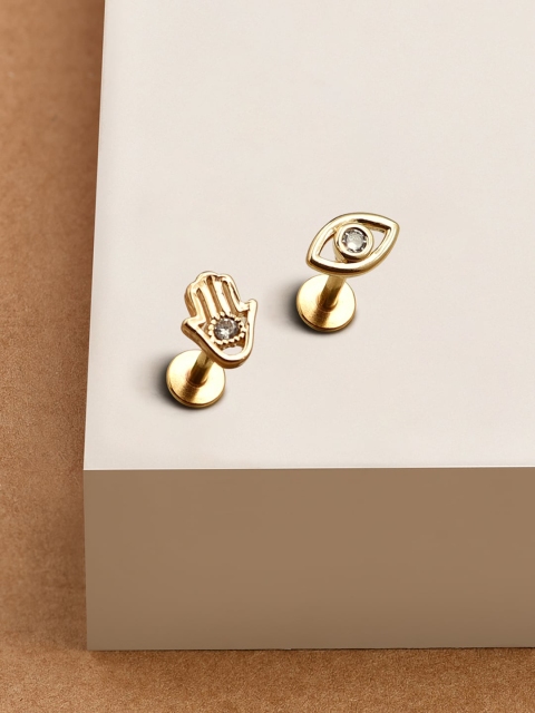 

Accessorize Gold-Toned Contemporary Studs Earrings