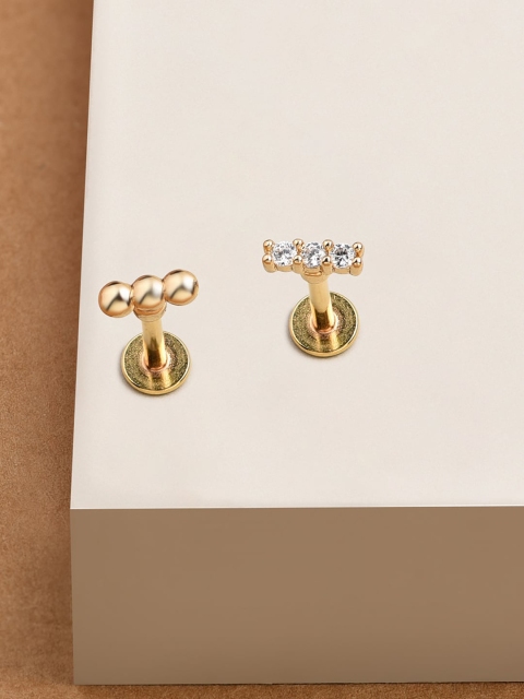 

Accessorize Gold-Toned Contemporary Studs Earrings