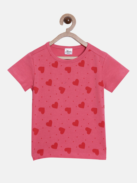 

Kryptic Girls Pink Printed T-shirt