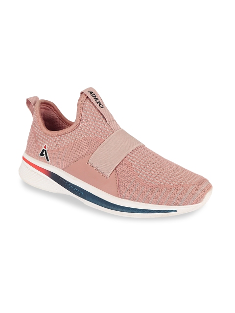 

Action Women Peach-Coloured Mesh Running Shoes