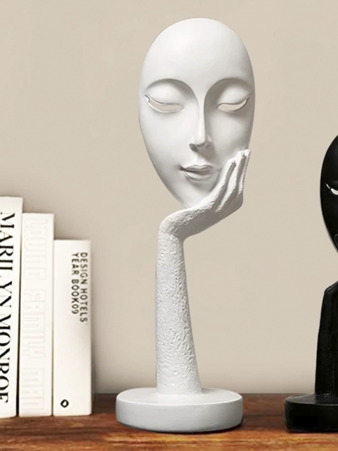 

THE ARTMENT White Resin Myra Table Showpieces