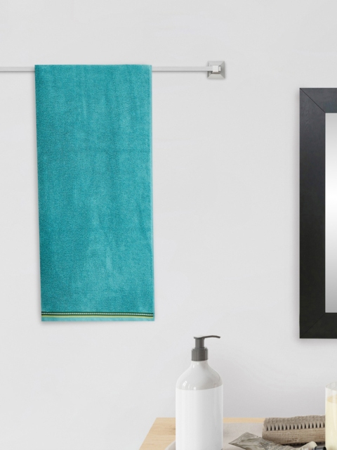 

Home Centre Teal Blue Solid Cotton 110 GSM Bath Towel