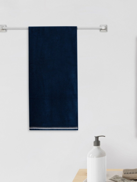 

Home Centre Navy Blue Solid 110 GSM Cotton Bath Towel