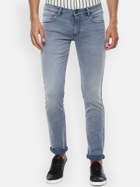 

Louis Philippe Jeans Men Blue Slim Fit Heavy Fade Jeans