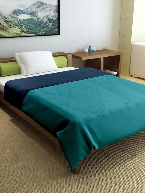 

Divine Casa Navy Blue & Teal Mild Winter 150 GSM Single Bed Comforter