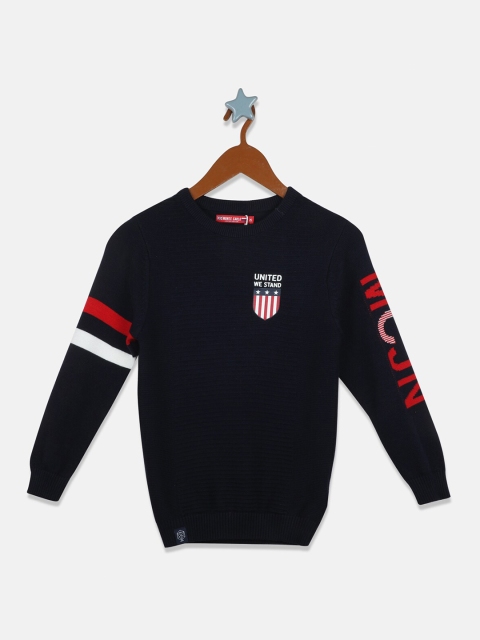 

Monte Carlo Boys Navy Blue & White Cotton Pullover