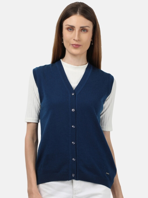 

Monte Carlo Women Blue Woollen Cardigan