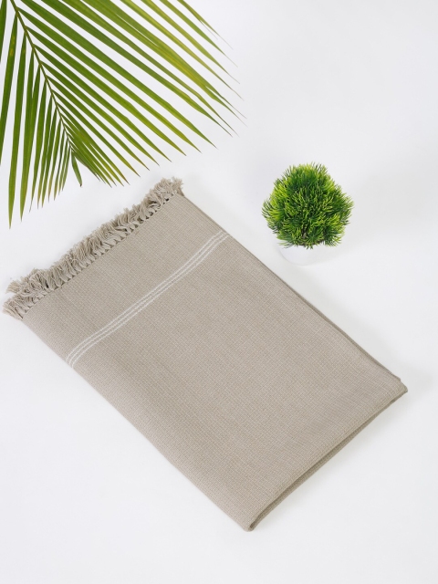 

Fabindia Grey Woven 200 GSM Cotton Bath Towel