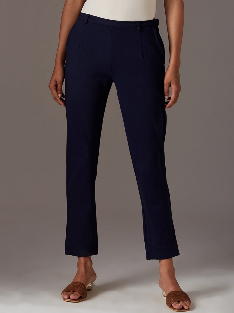 

W Women Blue Slim Fit Trousers