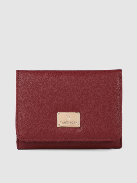 

Van Heusen Women Burgundy PU Three Fold Wallet