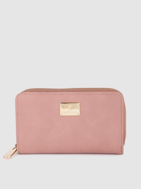 

Van Heusen Women Pink PU Zip Around Wallet
