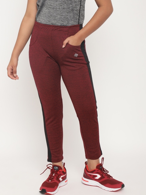 

Chimprala Girls Maroon Solid Trackpant