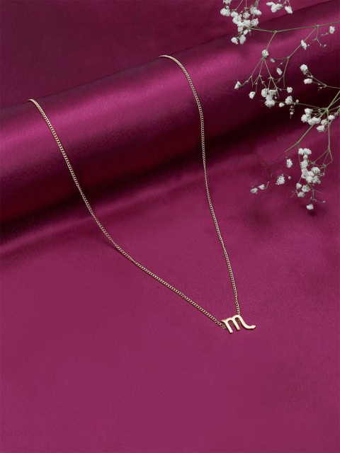 

Bellofox Gold-Toned Scorpio Pendant Chain