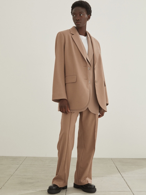 

H&M Women Beige Oversized Jacket