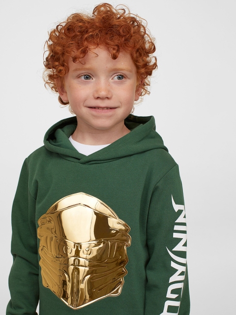 

H&M Woman Green Interactive-motif hoodie