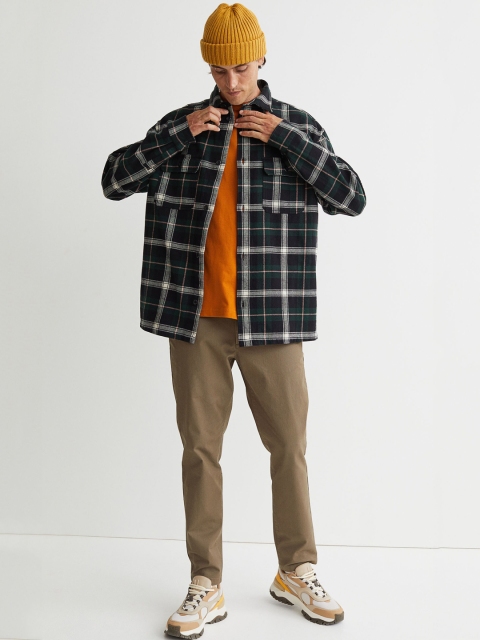 

H&M Men Green Relaxed Fit Shirt Jacket