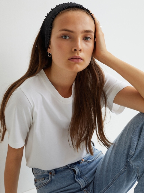 

H&M Women Black Smocked Hairband