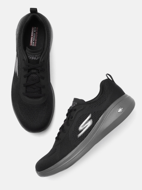 

Skechers Men Black GO RUN FAST-QUAKE Running Shoes