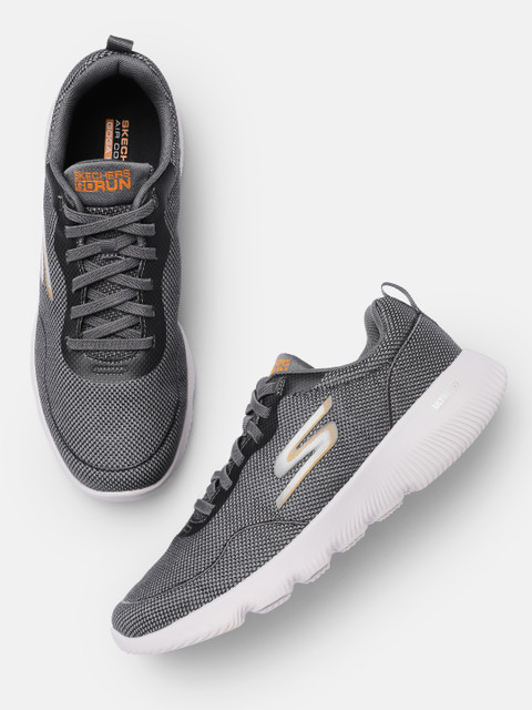 

Skechers Men Charcoal Grey GO RUN FOCUS-FORGED Running Shoes