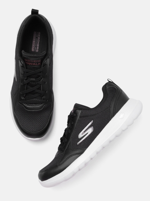 

Skechers Men Black Go Walk Goga Max - Painted Walking Sky Shoes