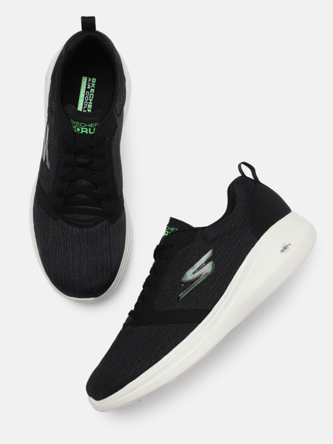 

Skechers Performance Men Black Go Run Fast - Venger Road Running Shoes