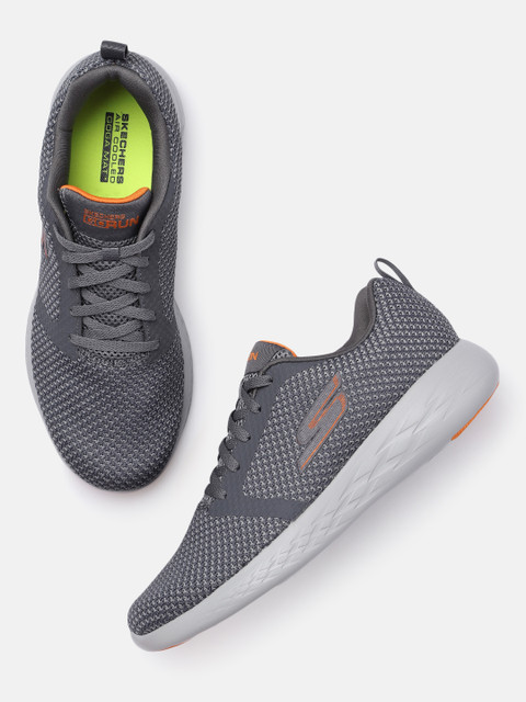 

Skechers Performance Men Charcoal Grey Go Run 600-Flux Running Shoes