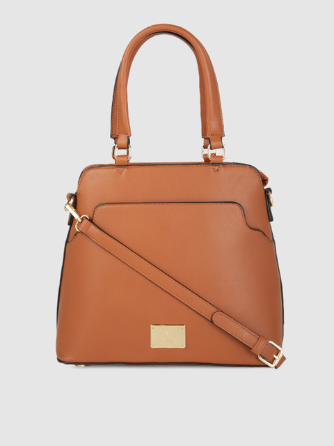 

Van Heusen Tan Brown PU Structured Handheld Bag