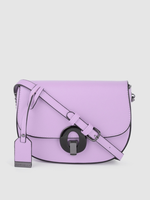 

Van Heusen Lavender Solid Half Moon Sling Bag