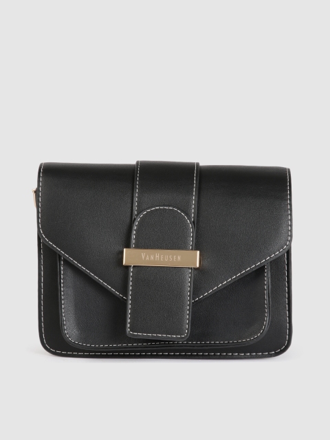 

Van Heusen Women Black Solid Sling Bag