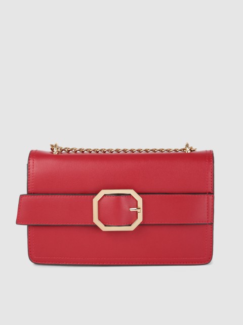 

Van Heusen Red Solid Structured Sling Bag