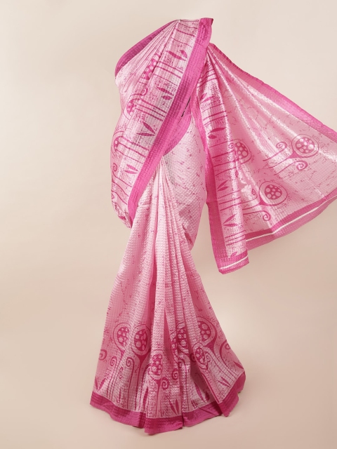 

Pothys Women Pink Printed Saree