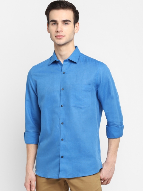 

Turtle Men Blue Slim Fit Opaque Casual Shirt