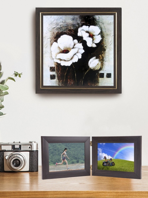 

WENS Brown Table Top Dual Picture Photo Frame