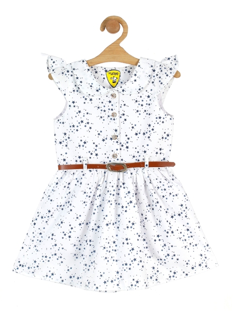 

Lil Lollipop White & Blue Dress