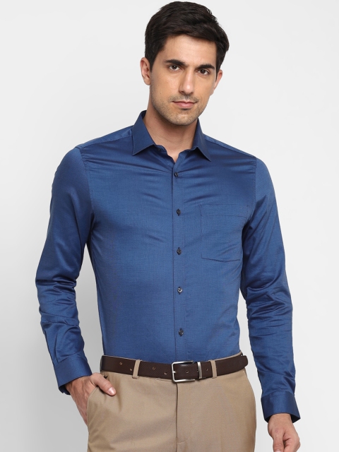 

Turtle Men Blue Slim Fit Opaque Formal Shirt
