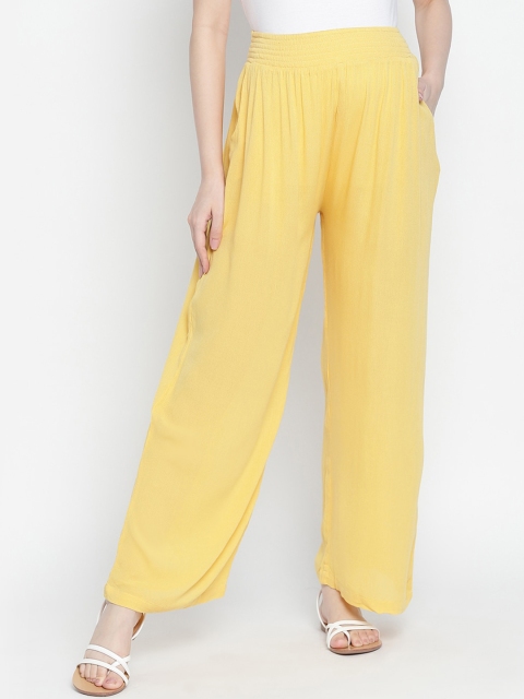 

Oxolloxo Women Yellow Trousers