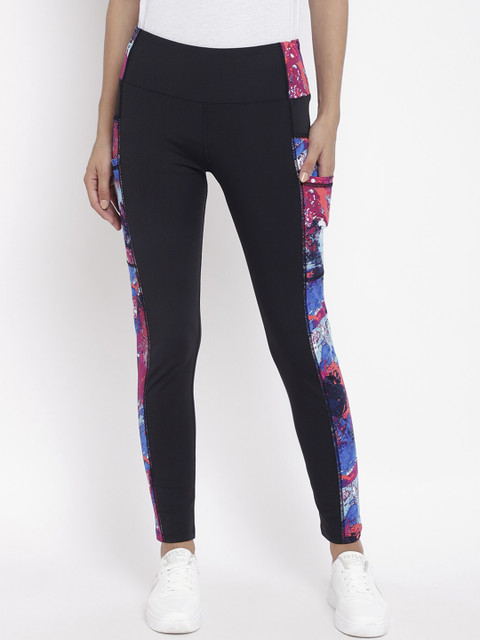 

Chkokko Women Black & Pink Gym Tights