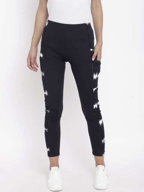 

Chkokko Women Black & White Gym Tights