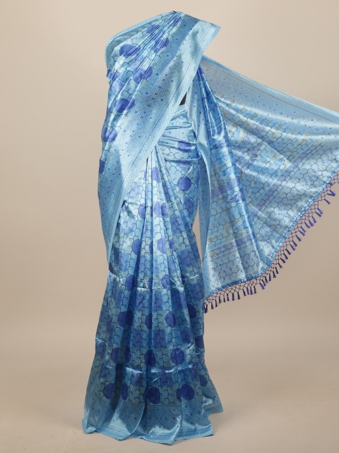 

Pothys Blue Printed Saree