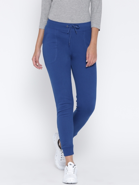 

Sera Blue Cropped Track Pants with Embellished Detail