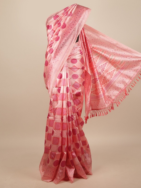 

Pothys Pink & Red Printed Saree