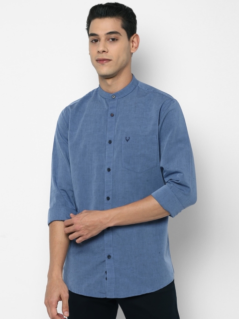 

Allen Solly Men Blue Slim Fit Opaque Casual Shirt