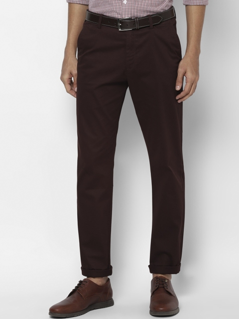

Allen Solly Men Maroon Trousers