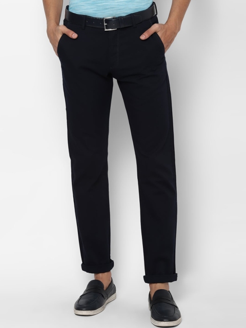 

Allen Solly Men Navy Blue Slim Fit Trousers