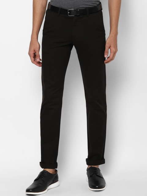 

Allen Solly Men Black Slim Fit Trousers