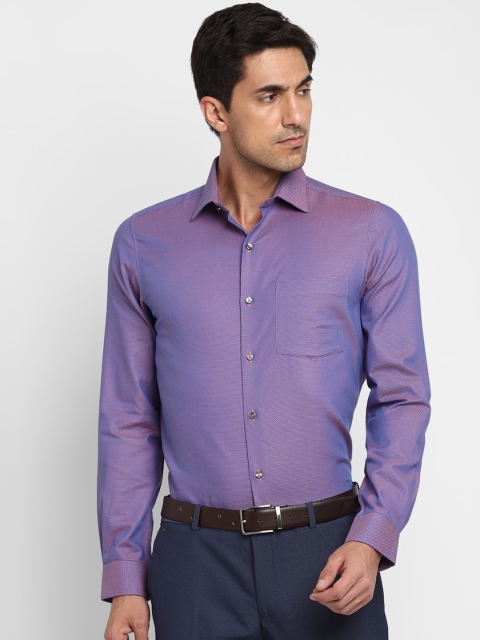 

Turtle Men Purple Slim Fit Opaque Formal Shirt