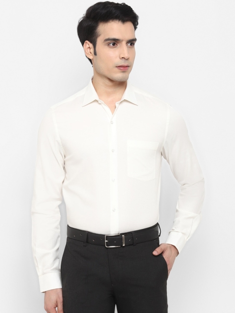

Turtle Men Cream-Coloured Slim Fit Opaque Casual Shirt