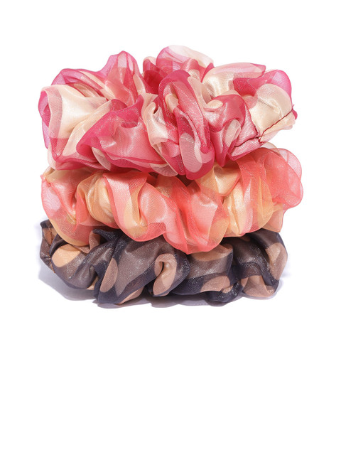 

Blueberry KIDS Girls Set of 3 Ponytail Holders, Multi