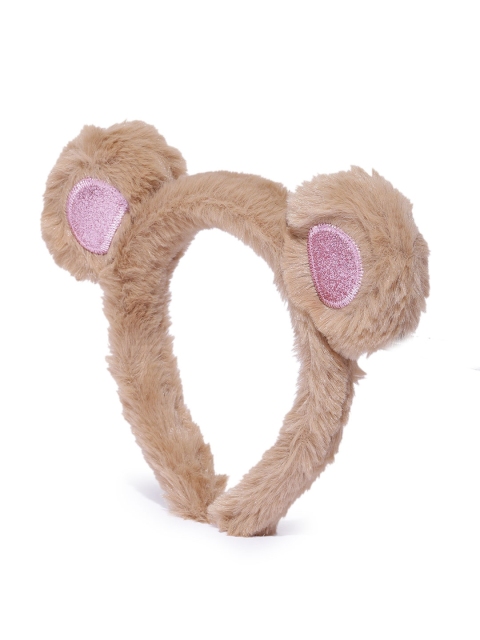 

Blueberry KIDS Girls Coffee Brown Fur Hairband